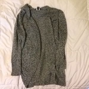 Knitted grey cardigan