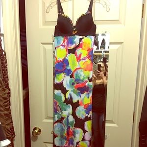 Long multi colored dress