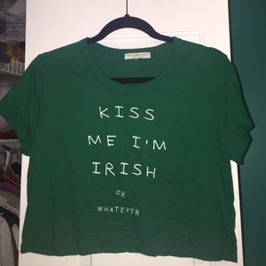 St. Patricks Day crop top