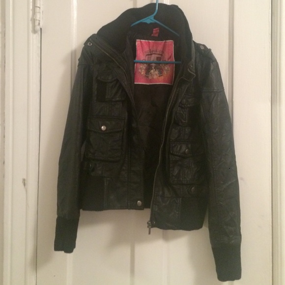 Faux leather jacket