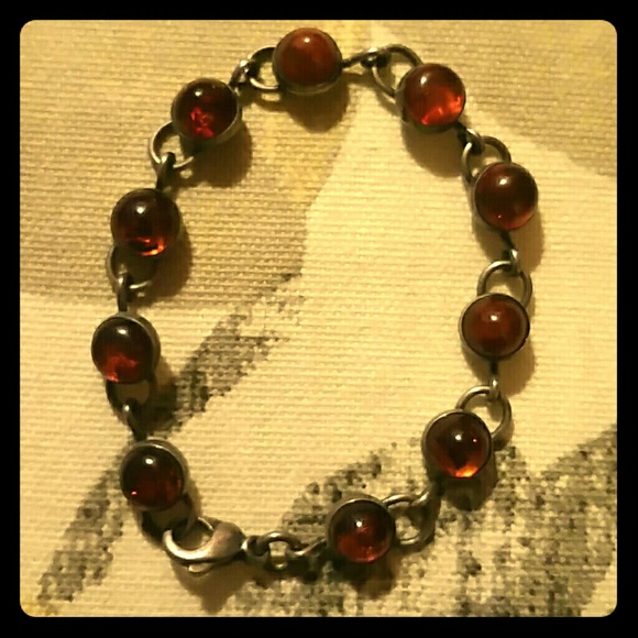 Vintage genuine amber bracelet