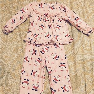 Little Me Santa PJ set