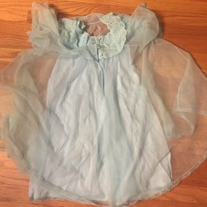 Vintage Peignoir Nightie Nightgown with Robe