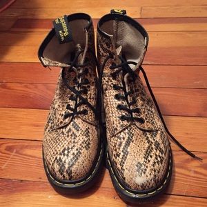Rare snake skin Doc Martens