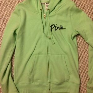 Victoria secrets lime green hoodie S