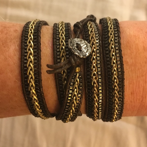 Handmade Leather Wrap Braclet