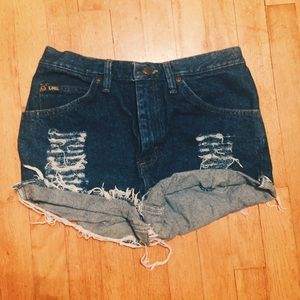 High waisted handmade shorts