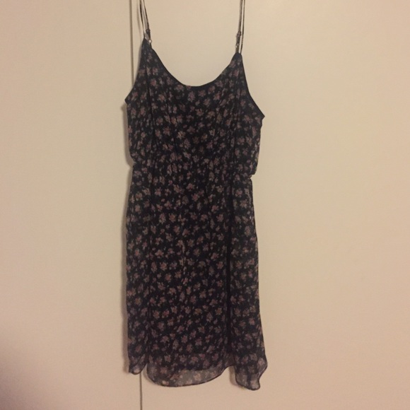 Floral black dress