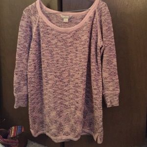 Womens light pink sweater top