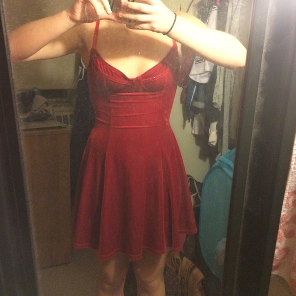 American Apparel Velvet Skaterdress