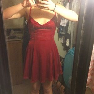 American Apparel Velvet Skaterdress