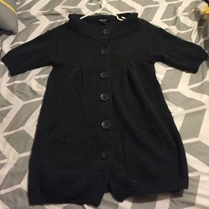 Knee length thick sweater or sweater dress