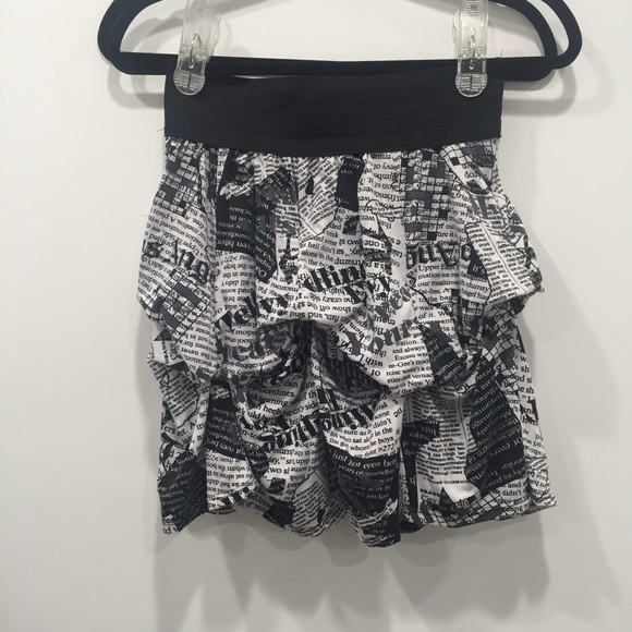 ❌SOLD❌ News Print Skirt!