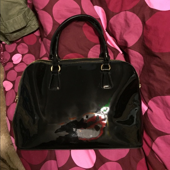 Black Glossy Forever21 handbag