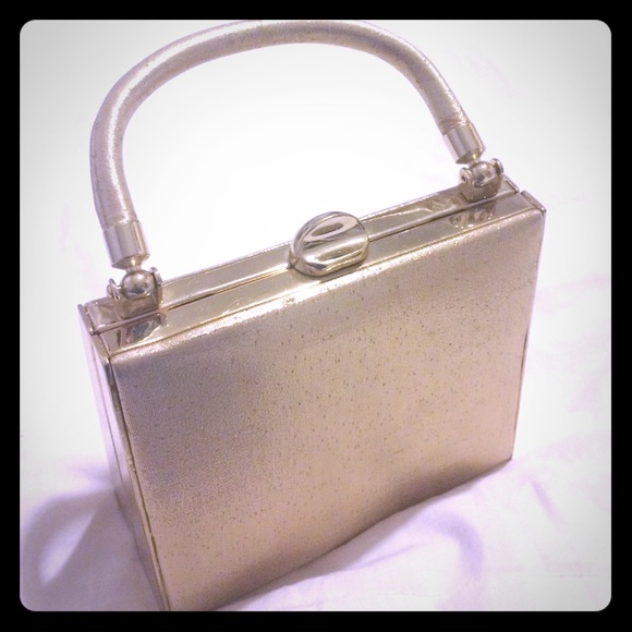 Top handle with chain strap evening purse