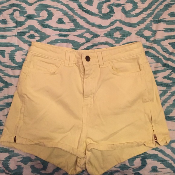 American Apparel High Waisted Jean Shorts