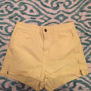 American Apparel High Waisted Jean Shorts
