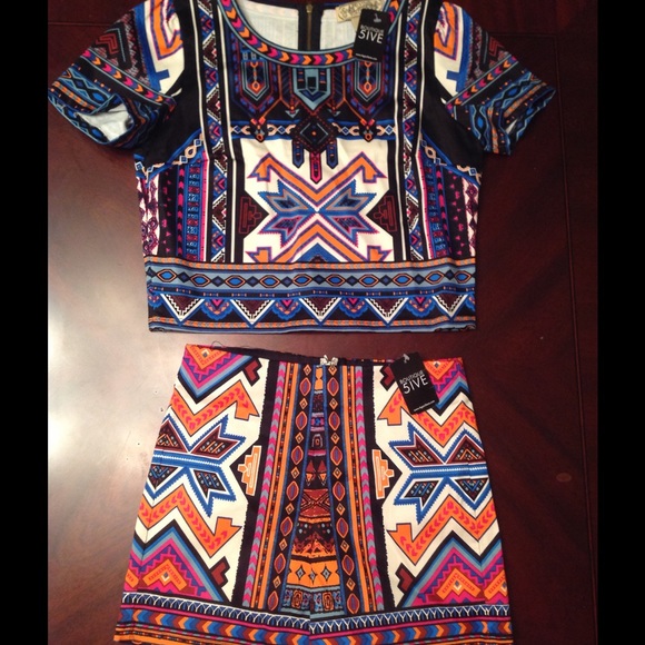 Two-piece tribal co-ord set. Brand new. - Picture 1 of 1