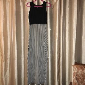 Long striped maxi dress!