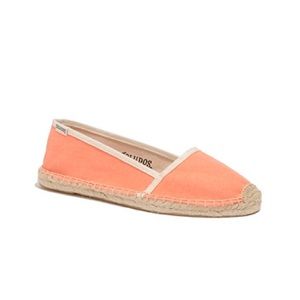 Soludos Low Cut Espadrilles in Coral Size 38