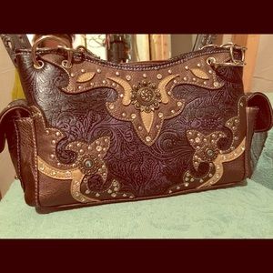 Brand new, blingy, western style purse!