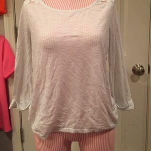 long sleeve soft white tee