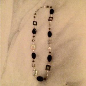 Black/ silver necklace