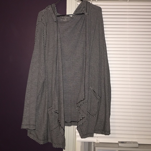 Open face cardigan
