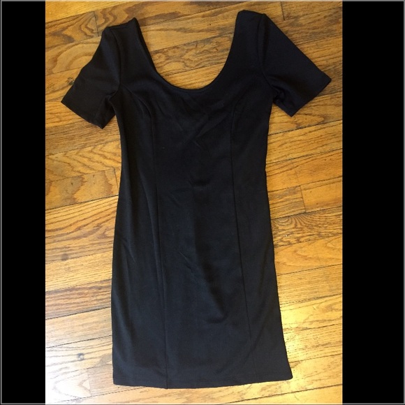 Silence + Noise Small Black Bodycon Dress