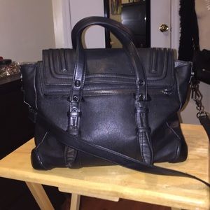 Zara Black City Bag with Buckles