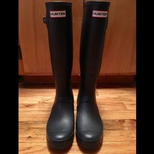 Hunter Rain Boots Navy Blue