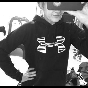 Under Armour zebra logo hoodie
