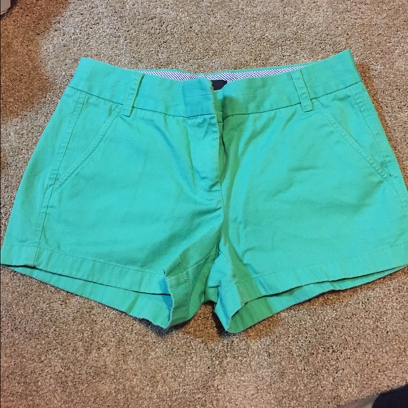 Green J crew Shorts