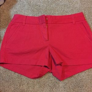 Red J Crew Shorts