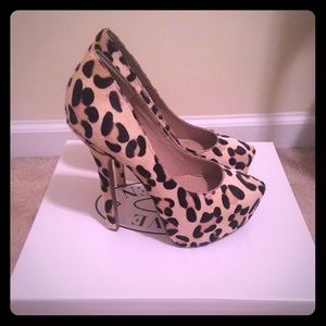 Steve Madden Leopard Pony Hair Stiletto Heel