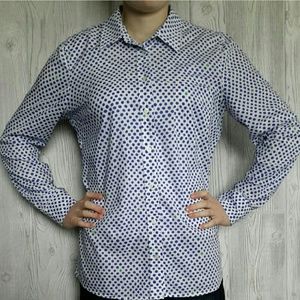 Gap Fitted Boyfriend Shirt Sz L
