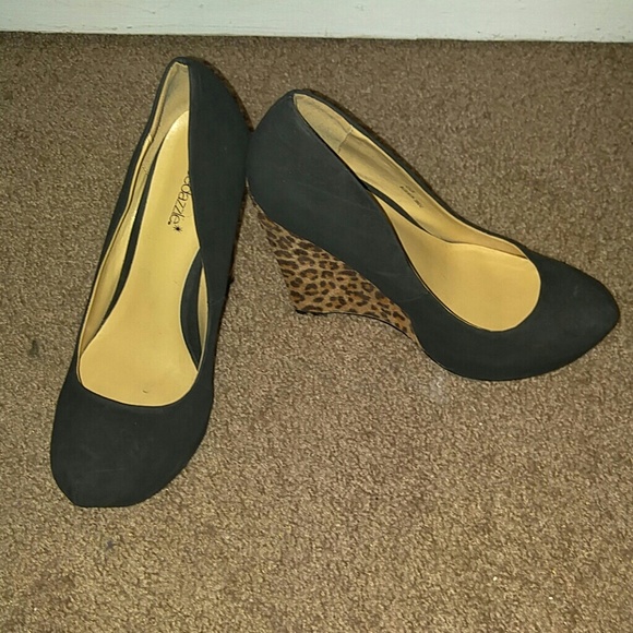 Cheetah print Wedges