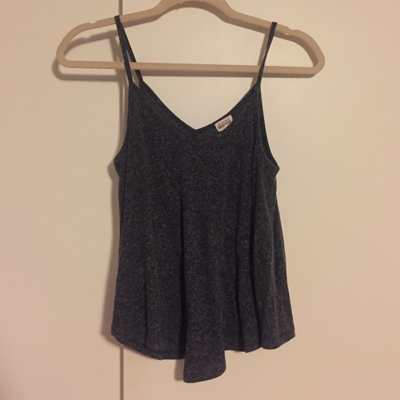 grey v neck tank top