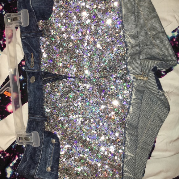 VS sequin shorts