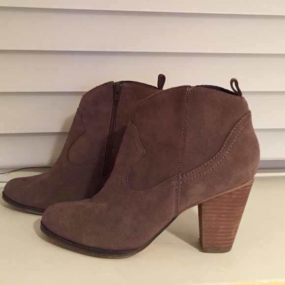 Brown Heel Ankle Boots