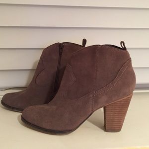 Brown Heel Ankle Boots