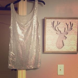Sequin tank top from old navy