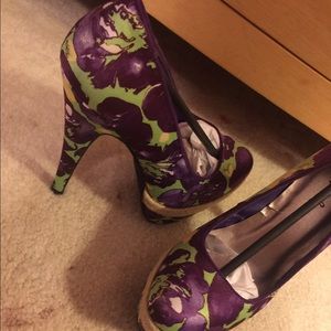 NW!!!! Never worn lime green & purple heels