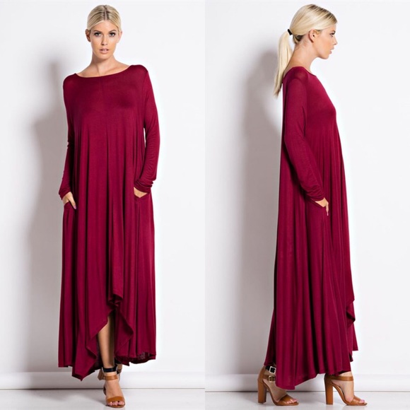 Bare Anthology Dresses & Skirts - "Compass Rose" Long Sleeve Maxi Dress