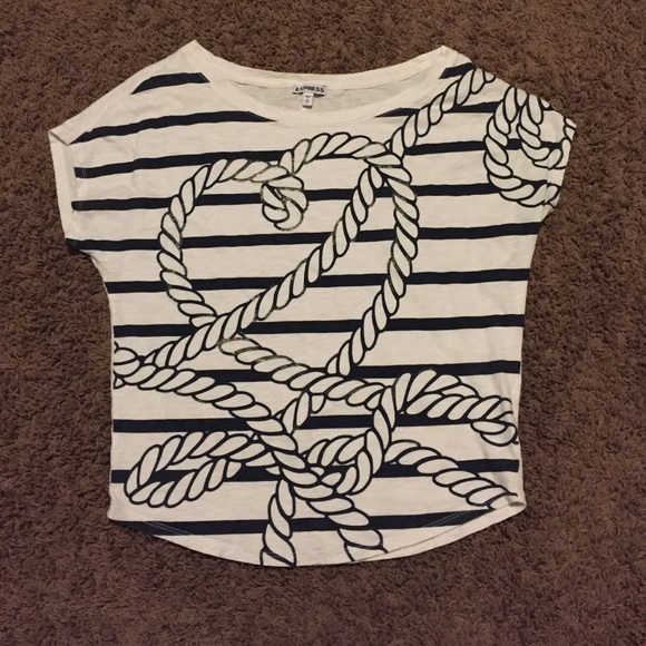 Express off the shoulder shirt