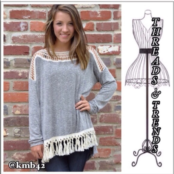 Threads & Trends Tops - Oversized Tassel Tunic