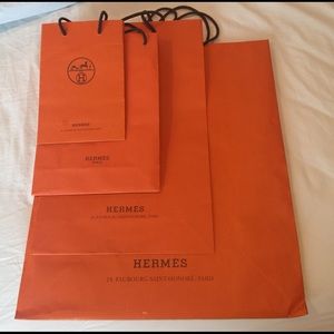 Hermes shopping bags.  Best offer