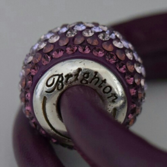 1 New Brighton Swarvorski Crystal lrg bead purple - Picture 2 of 2
