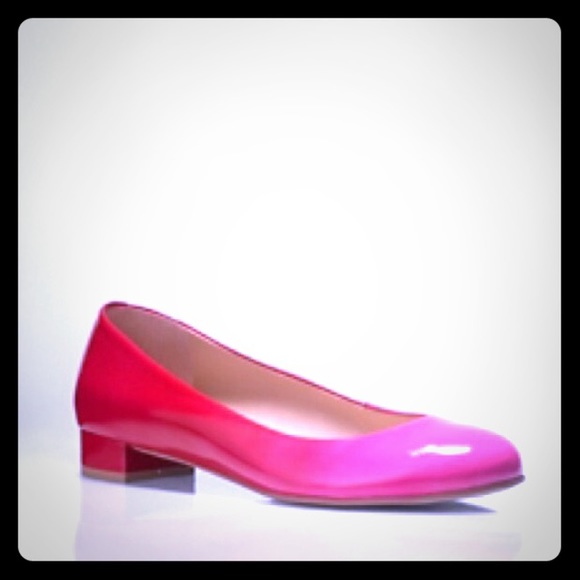 Ombré Pink/Red patent flat ~ Talbots ~ SZ 9