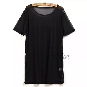 Long mesh t-shirt